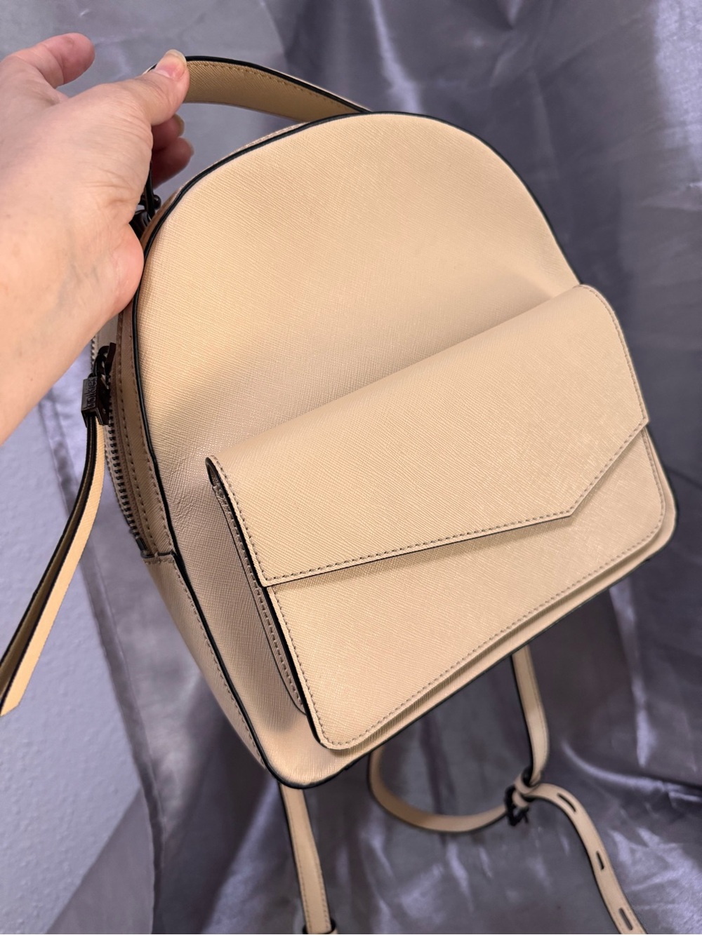 Botkier Cream Structured Backpack - Picture 2 of 13